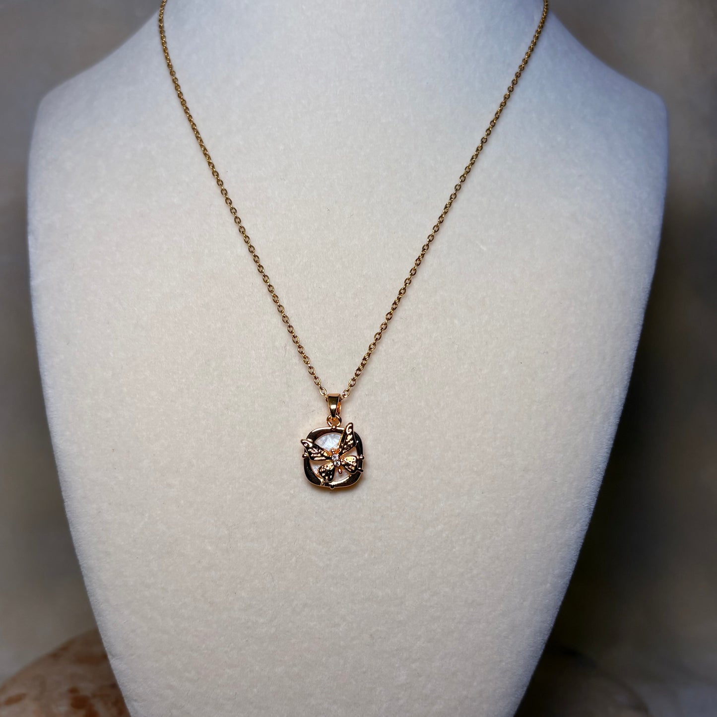 Golden Flutter Necklace