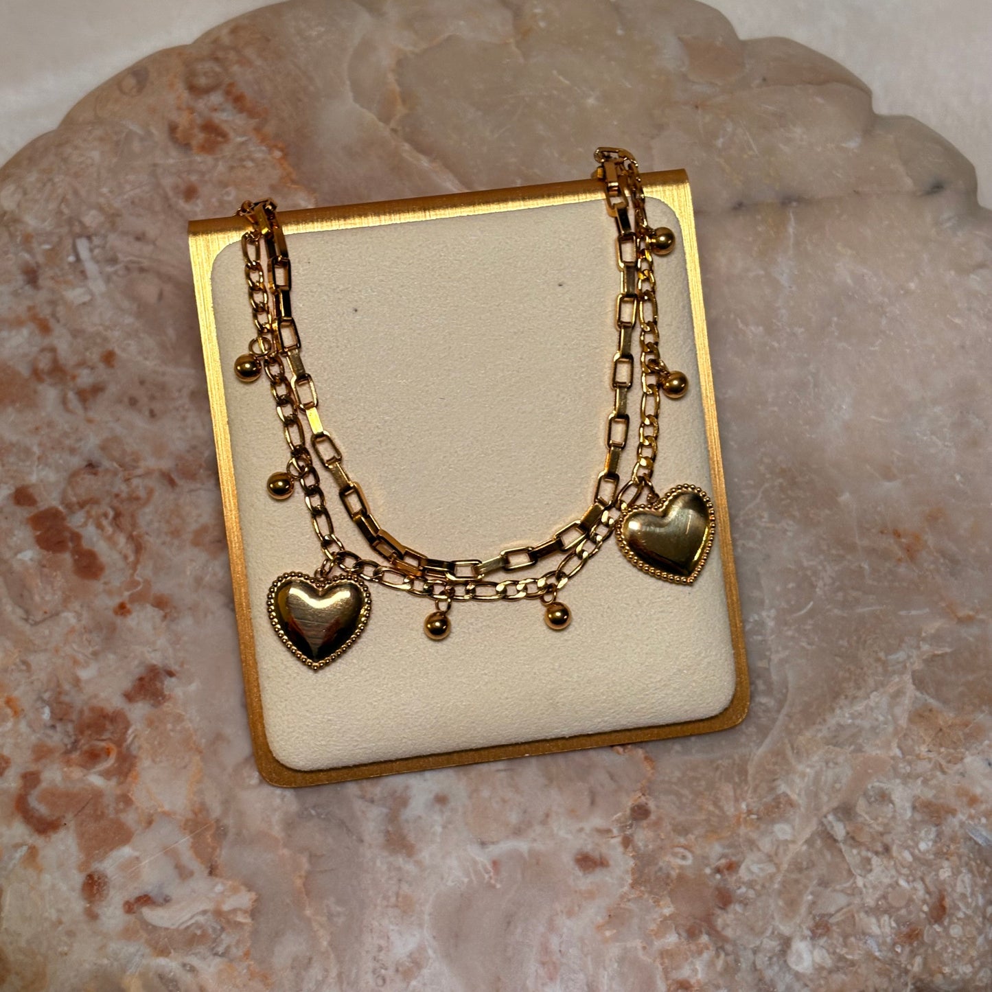 Golden Hearts Bracelet